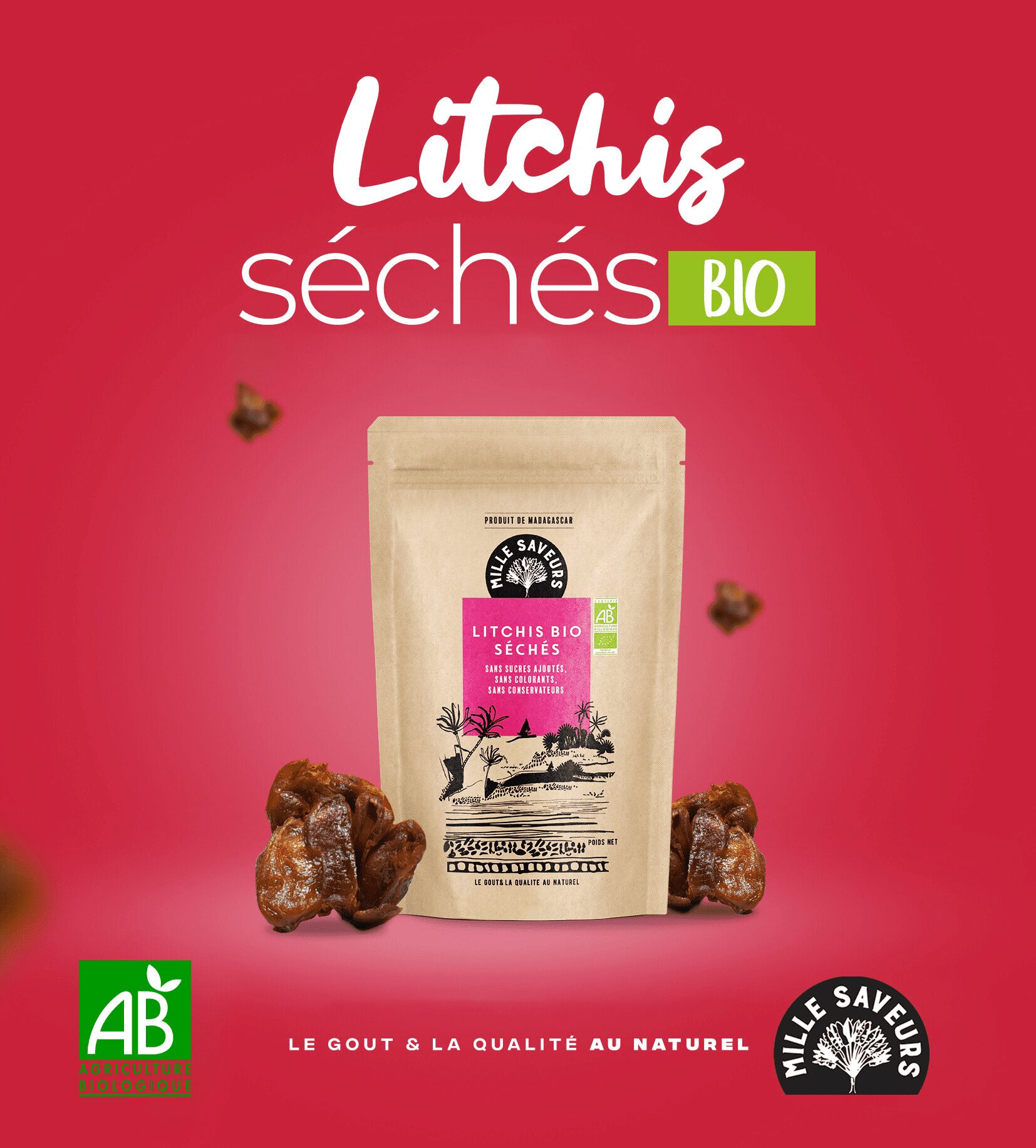 Litchis BIO séchés