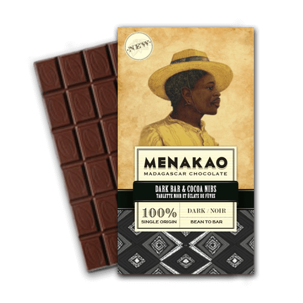 Chocolat Noir et Éclats de Fèves(100% Cacao)