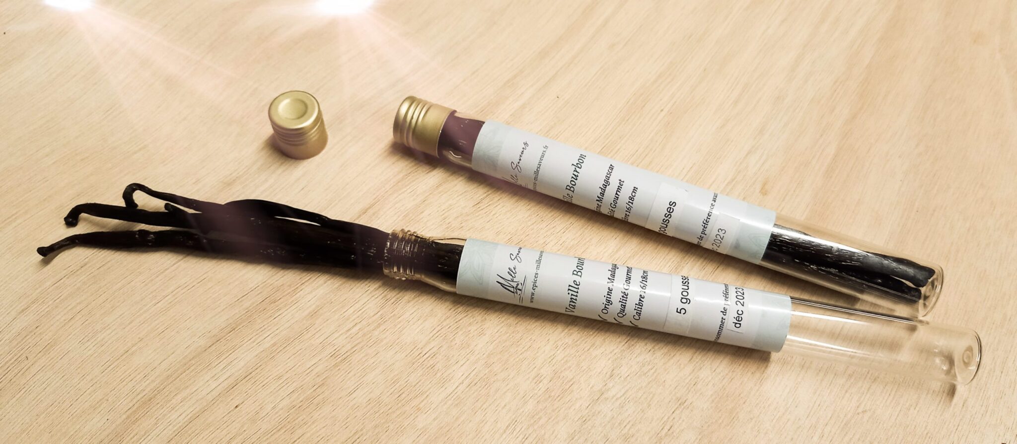 2 Tubes de 5 gousses de Vanille